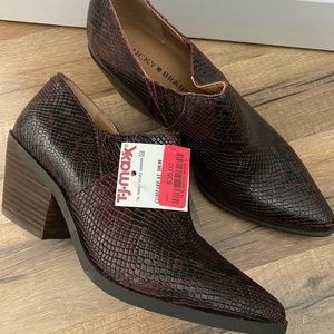 Lucky Brand Snakeskin Booties